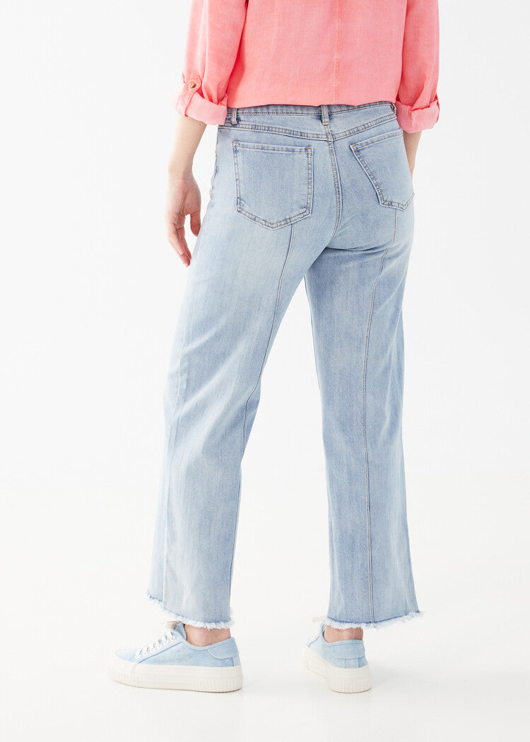 DENIM PANTS | OLIVIA WIDE LEG ANKLE-Denim-FRENCH DRESSING JEANS-Coriander