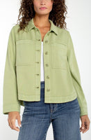 DENIM SHAKET | HIGH/LOW-Jackets & Sweaters-LIVERPOOL-SMALL-LOTUS-Coriander