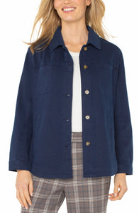 DENIM SHAKET | NAVY-Jackets & Sweaters-LIVERPOOL-Coriander