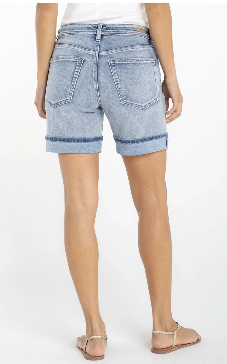 DENIM SHORTS | KEEPER CUFF-Denim-LIVERPOOL-Coriander