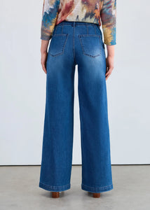 DENIM | SUZANNE WIDE LEG TROUSER-Denim-FRENCH DRESSING JEANS-Coriander