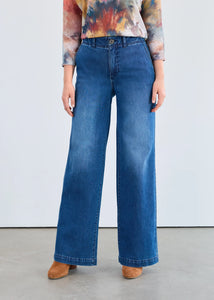 DENIM | SUZANNE WIDE LEG TROUSER-Denim-FRENCH DRESSING JEANS-4-DARK WASH-Coriander