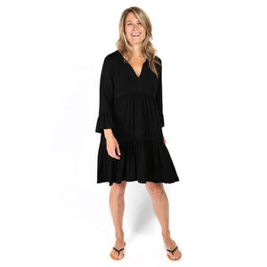 DEVAN DRESS-Dress-SHANNON PASSERO-XSMALL-Black-Coriander