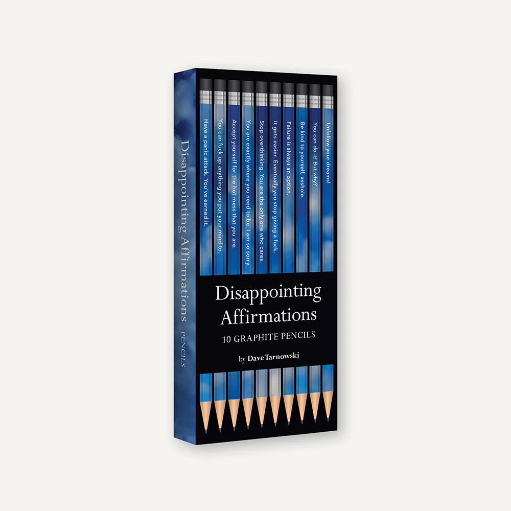 DISAPPOINTING AFFIRMATIONS PENCILS-Books & Stationery-RAINCOAST-Coriander