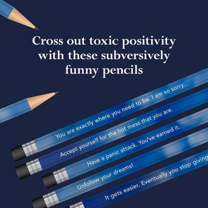 DISAPPOINTING AFFIRMATIONS PENCILS-Books & Stationery-RAINCOAST-Coriander