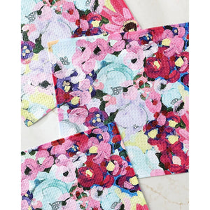 DISHCLOTH SET/3 | PINK FIELDS OF JOY-Home-GEOMETRY-Coriander