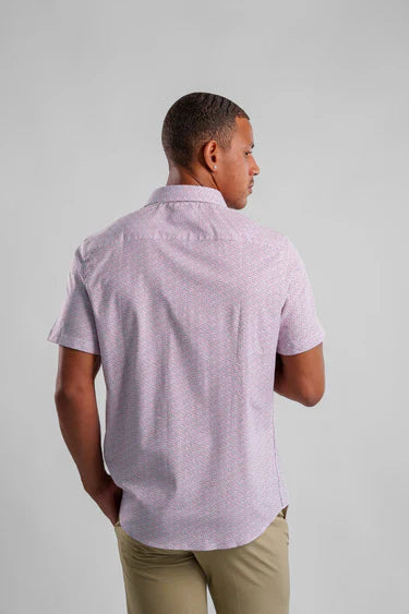 DITSY S/S KNIT SHIRT-Shirts & Tops-STONE ROSE-Coriander