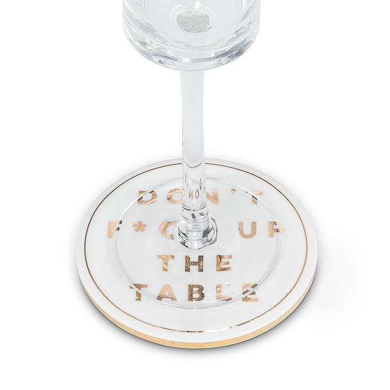 DON'T F*CK UP THE TABLE COASTER-Home Decor-ABBOTT-Coriander