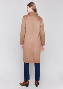 DOUBLE FACE WOOL COAT-Jackets & Sweaters-CHARLIE B-Coriander