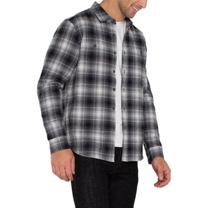 DOUBLE POCKET BUTTON UP SHIRT-Shirts & Tops-LIVERPOOL-MEDIUM-GREY-BLACK-Coriander