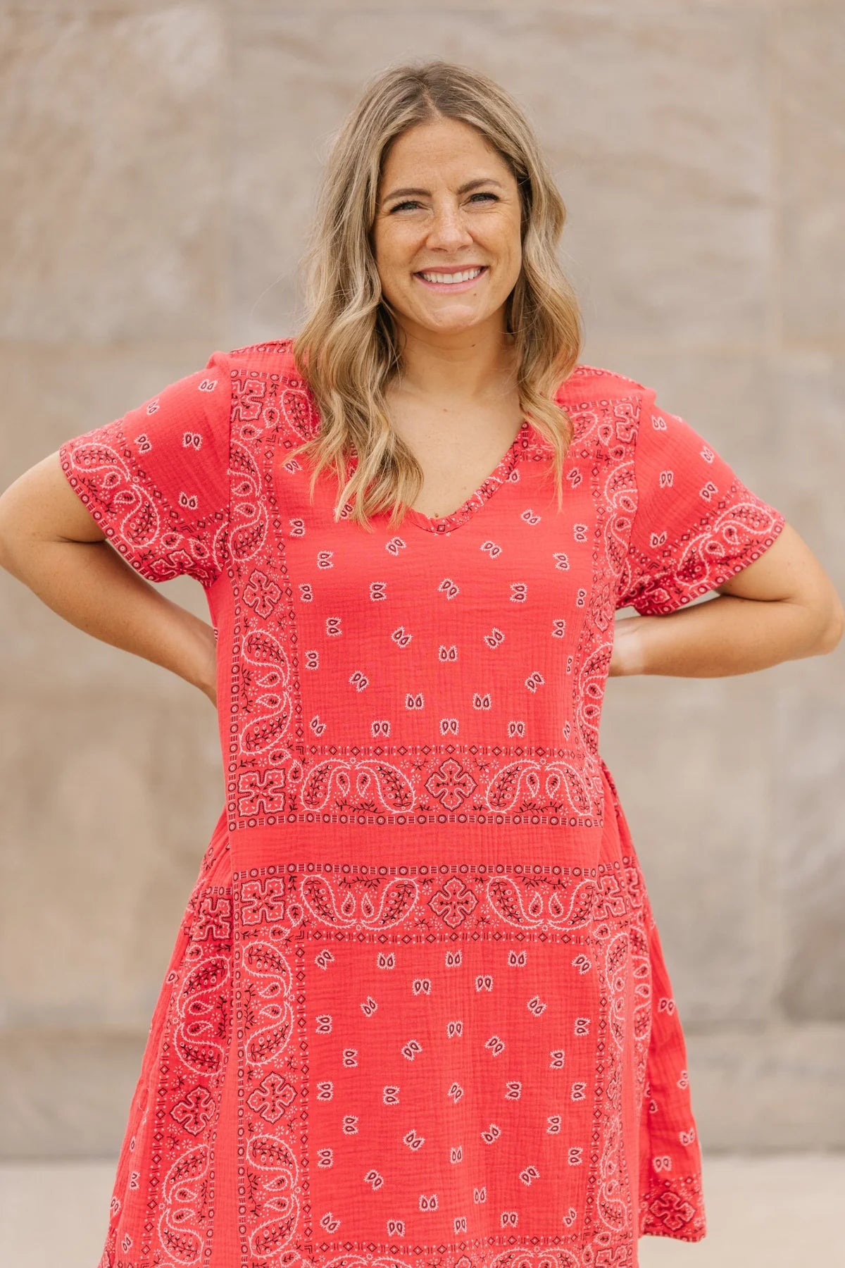 JAN 2026 | 5683 BANDANA DRESS (need Royal)-Dresses-SHANNON PASSERO-XSMALL-RED-Coriander