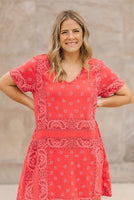 JAN 2026 | 5683 BANDANA DRESS (need Royal)-Dresses-SHANNON PASSERO-XSMALL-RED-Coriander