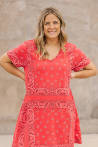 JAN 2026 | 5683 BANDANA DRESS (need Royal)-Dresses-SHANNON PASSERO-XSMALL-RED-Coriander