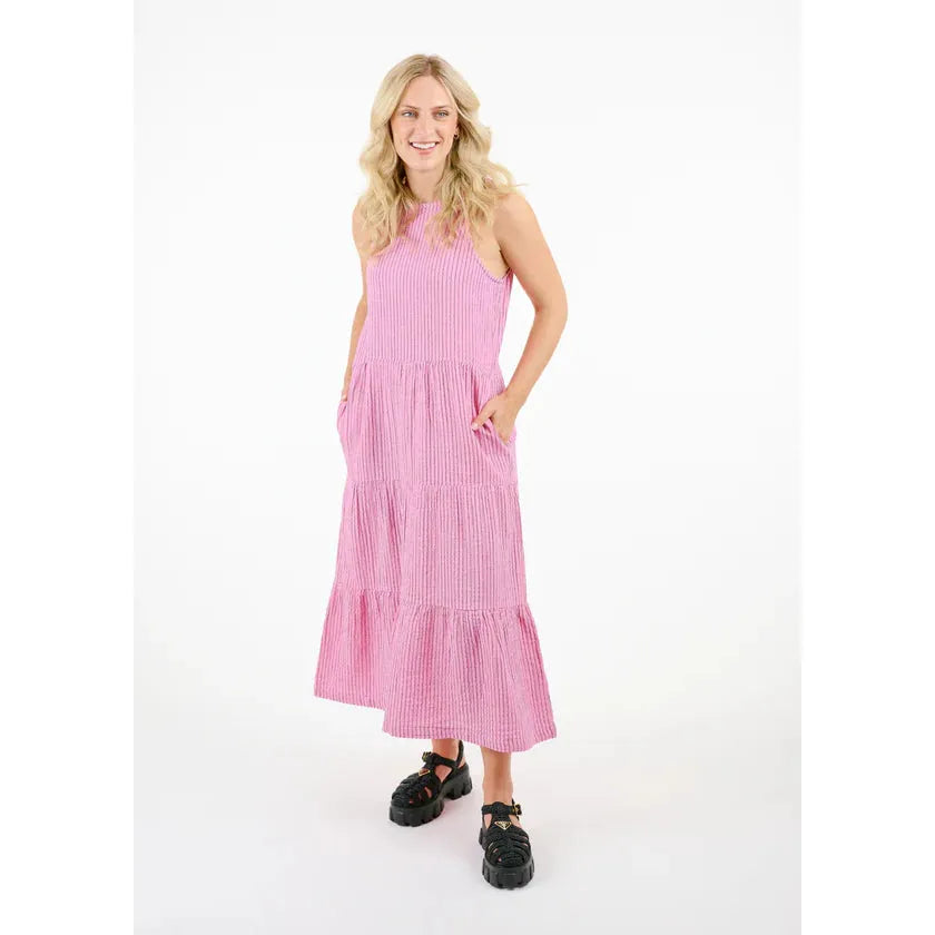 DRESS | HEATHER-Dress-SHANNON PASSERO STORE-XSMALL-BUBBLE PINK-Coriander