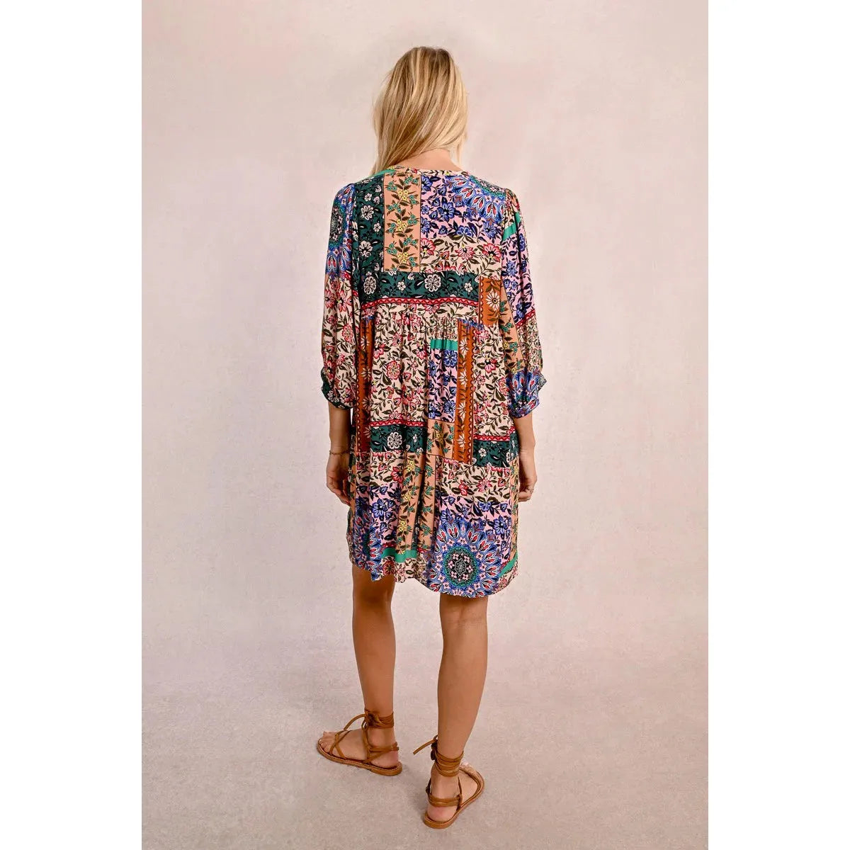 DRESS | PAISLEY PRINT TUNIC-Dress-MOLLY BRACKEN-Coriander