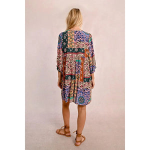 DRESS | PAISLEY PRINT TUNIC-Dress-MOLLY BRACKEN-Coriander