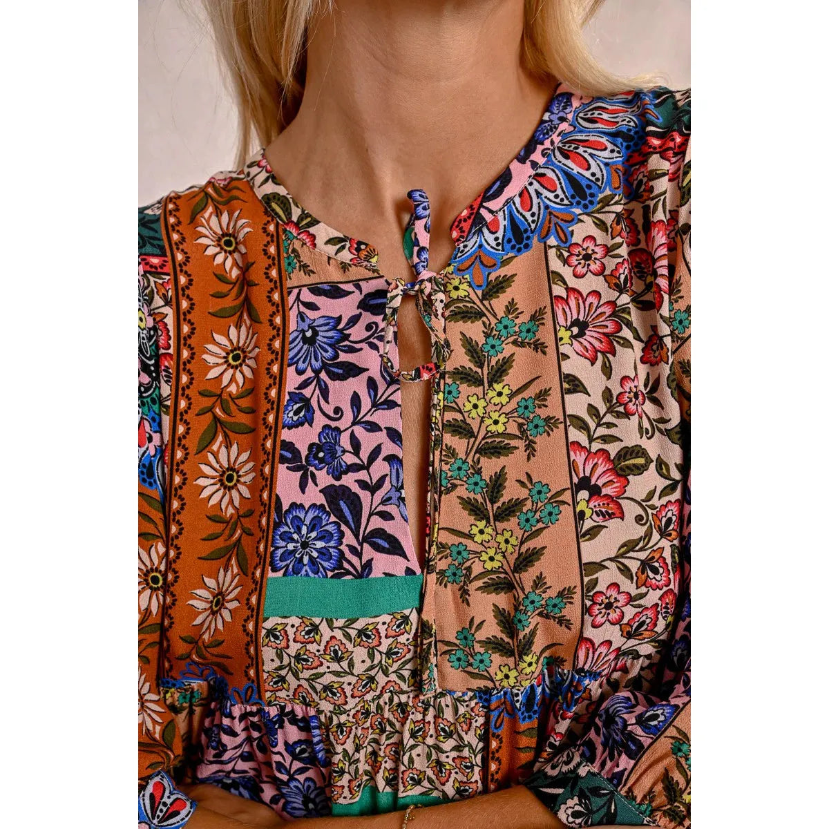 DRESS | PAISLEY PRINT TUNIC-Dress-MOLLY BRACKEN-SMALL-MULTI-Coriander