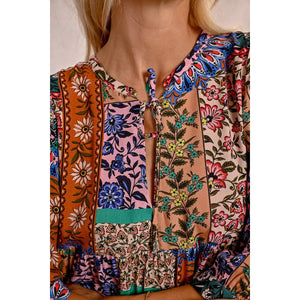 DRESS | PAISLEY PRINT TUNIC-Dress-MOLLY BRACKEN-SMALL-MULTI-Coriander