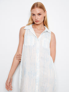 DRESS | PRINTED SLEEVELESS-Dress-CHARLIE B-SMALL-STRIPES-Coriander