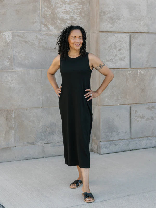 DRESS | RIB TANK-Dress-SHANNON PASSERO-SMALL-BLACK-Coriander