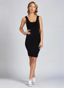 DRESS | TANK-Dress-CEST MOI-One Size-Black-Coriander