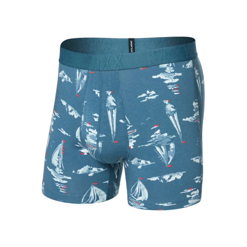 DROP TEMP COTTON BOXER BRIEF | SAIL AWAY-TAPESTRY-Intimates-SAXX-Coriander