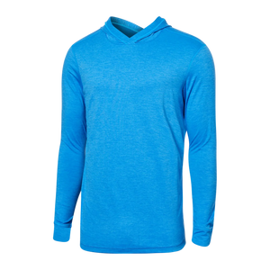 DROPTEMP ALL DAY COOL HOODIE-Shirts & Tops-SAXX-SMALL-RACER BLUE HEATHER-Coriander