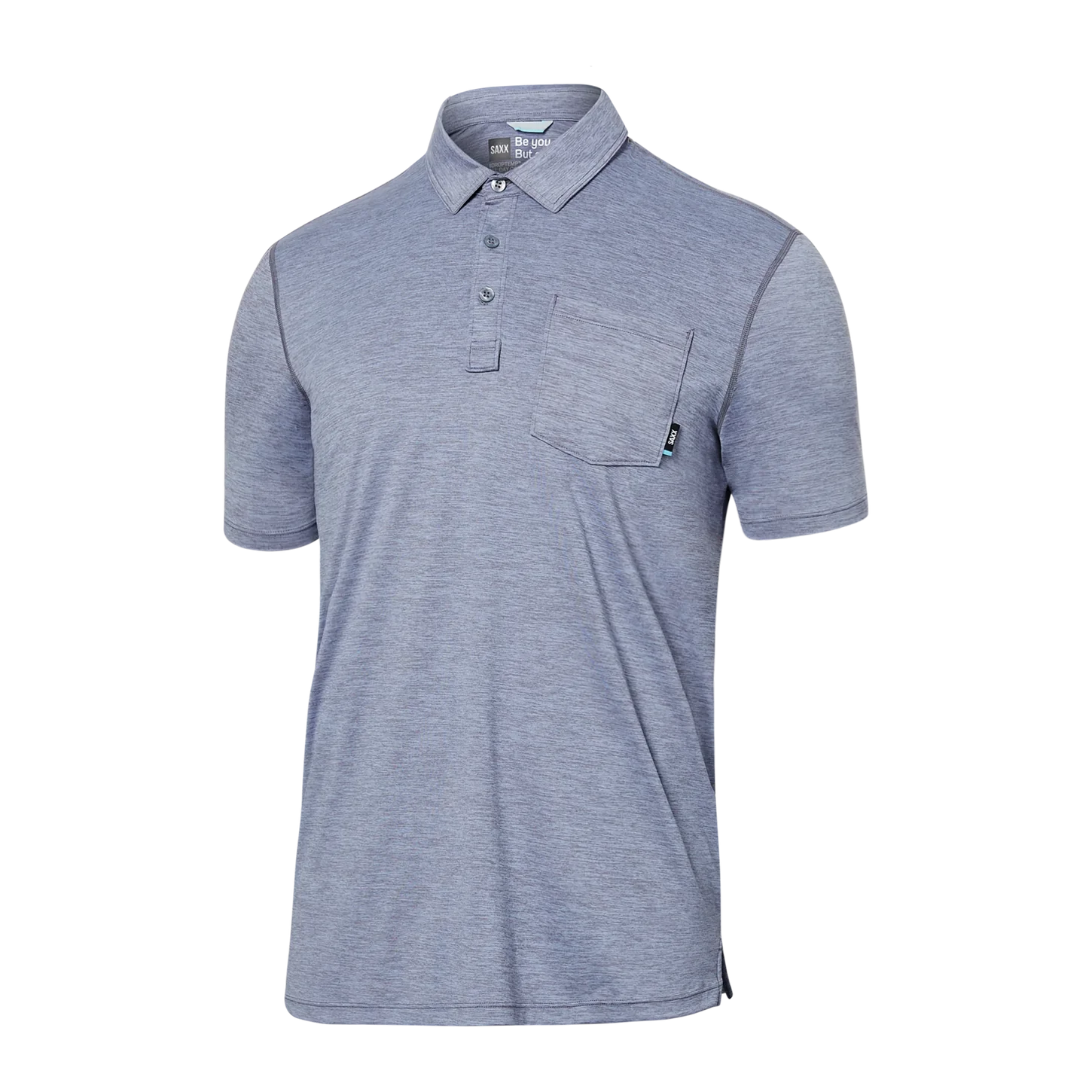 DROPTEMP ALL DAY COOL POLO-Shirts & Tops-SAXX-MEDIUM-SHARK HEATHER-Coriander