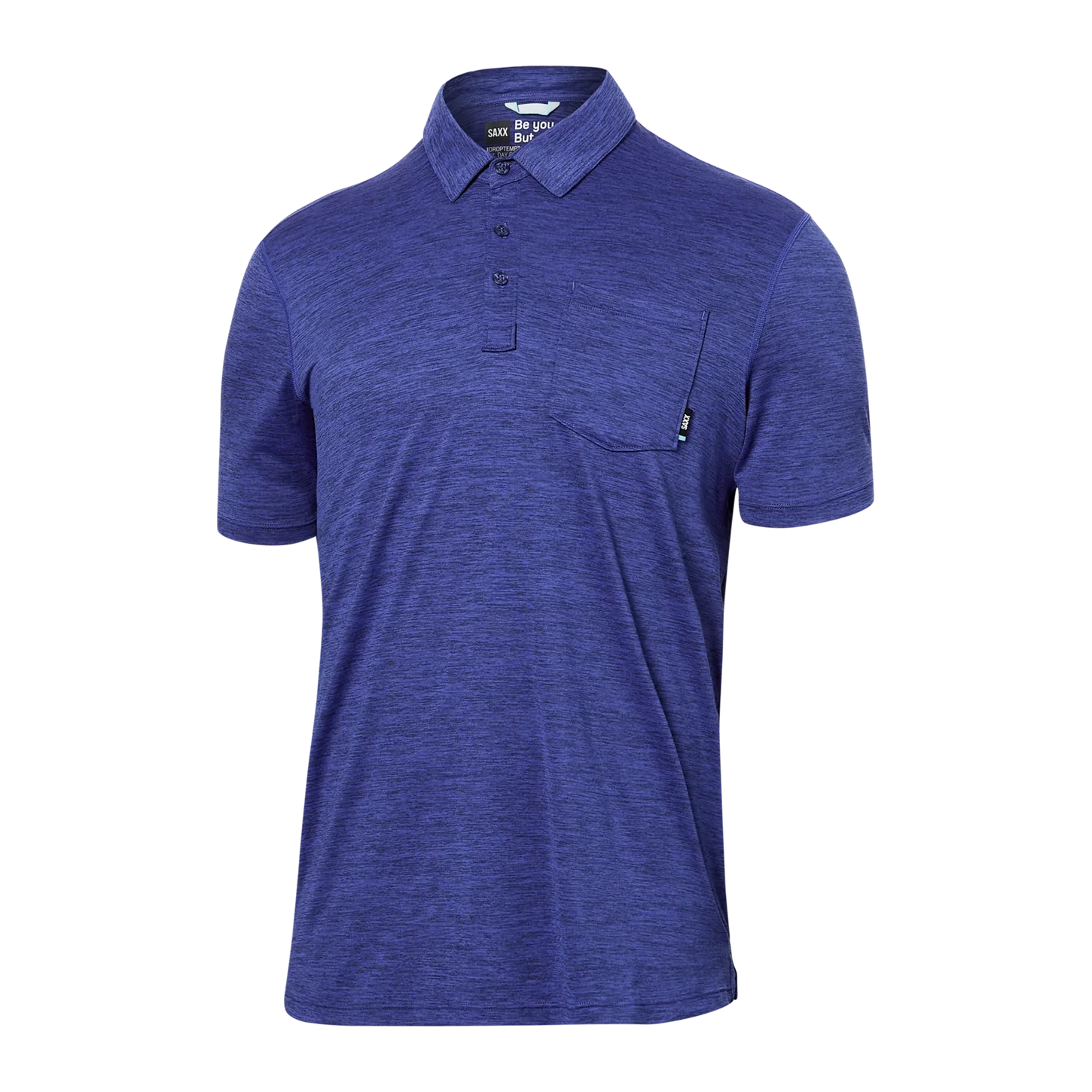 DROPTEMP ALL DAY COOL POLO-Shirts & Tops-SAXX-MEDIUM-SPORT BLUE HEATHER-Coriander