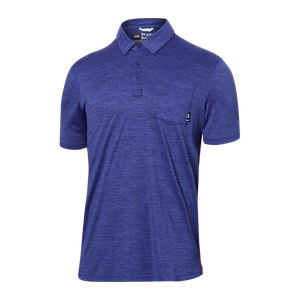 DROPTEMP ALL DAY COOL POLO-Shirts & Tops-SAXX-MEDIUM-SPORT BLUE HEATHER-Coriander