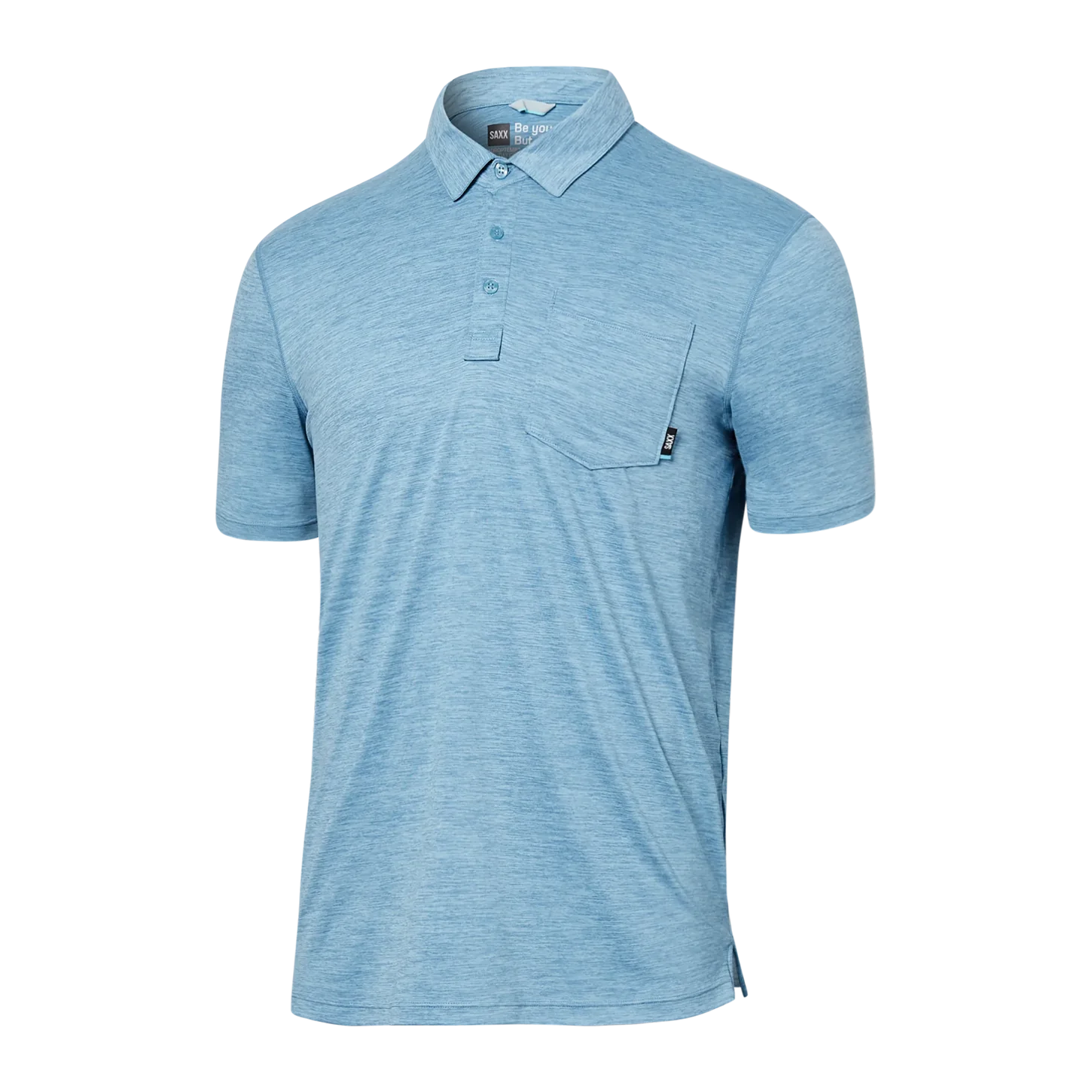 DROPTEMP ALL DAY COOL POLO-Shirts & Tops-SAXX-MEDIUM-WASHED BLUE HEATHER-Coriander