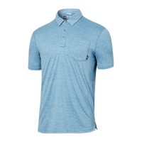 DROPTEMP ALL DAY COOL POLO-Shirts & Tops-SAXX-MEDIUM-WASHED BLUE HEATHER-Coriander