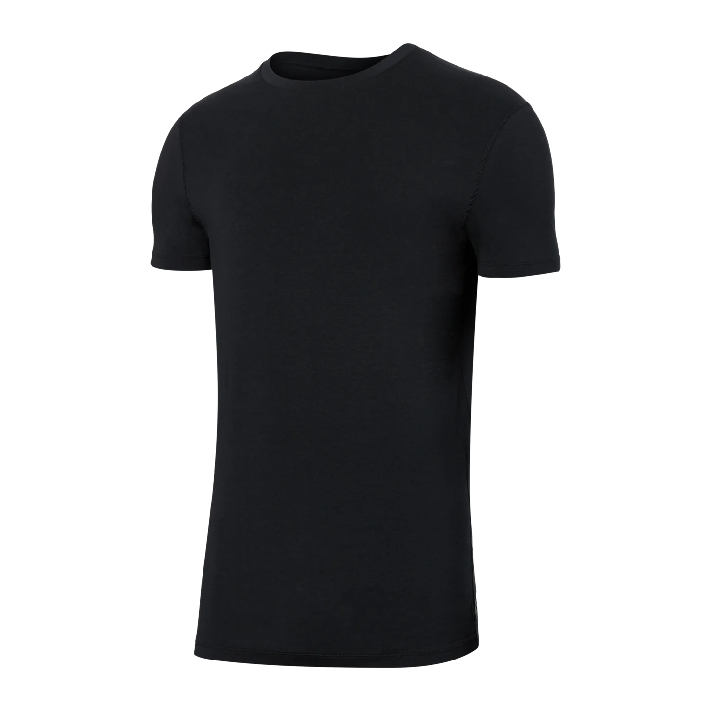 DROPTEMP COOL COTTON SHORT SLEEVE TEE | BLACK-Shirts & Tops-SAXX-Coriander