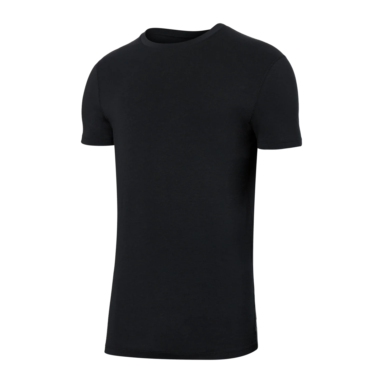 DROPTEMP COOL COTTON SHORT SLEEVE TEE | BLACK-Shirts & Tops-SAXX-SMALL-BLACK-Coriander