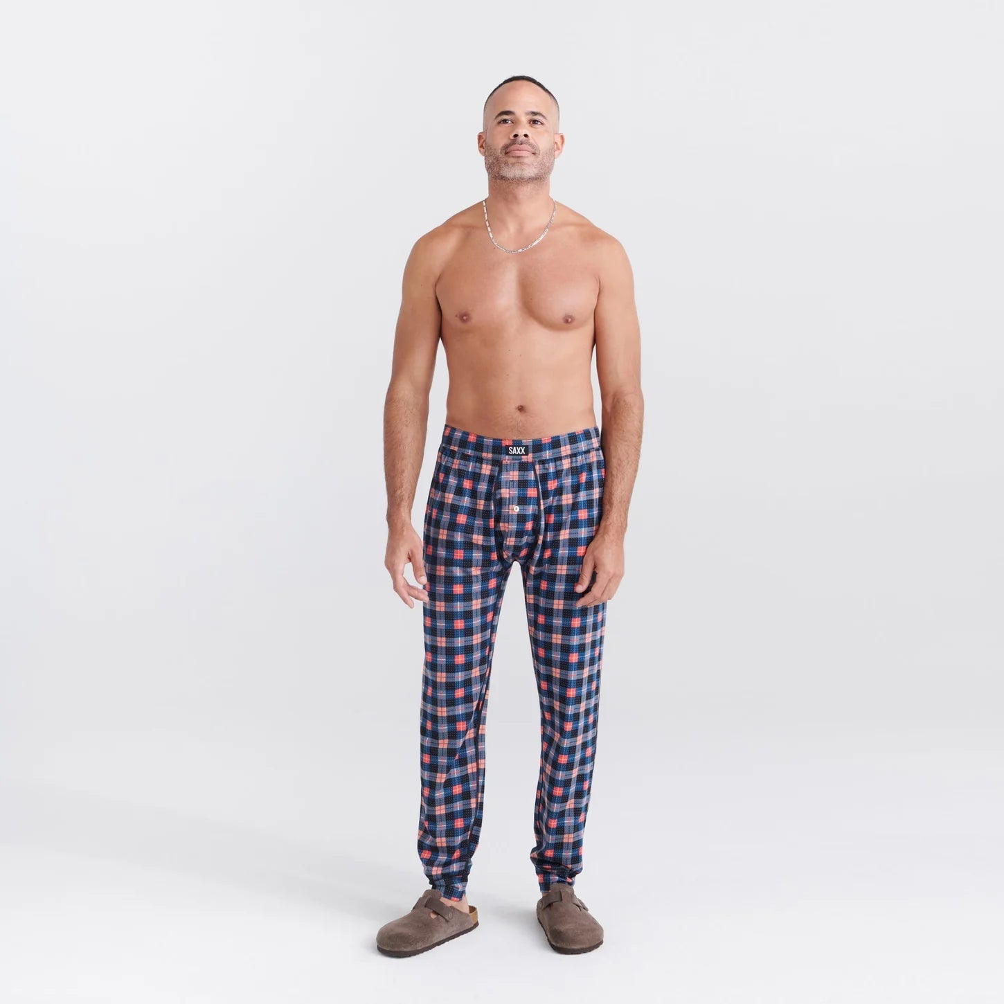 DROPTEMP COOL SLEEP | CATNAP PLAID BLACK-Pants-SAXX-Coriander