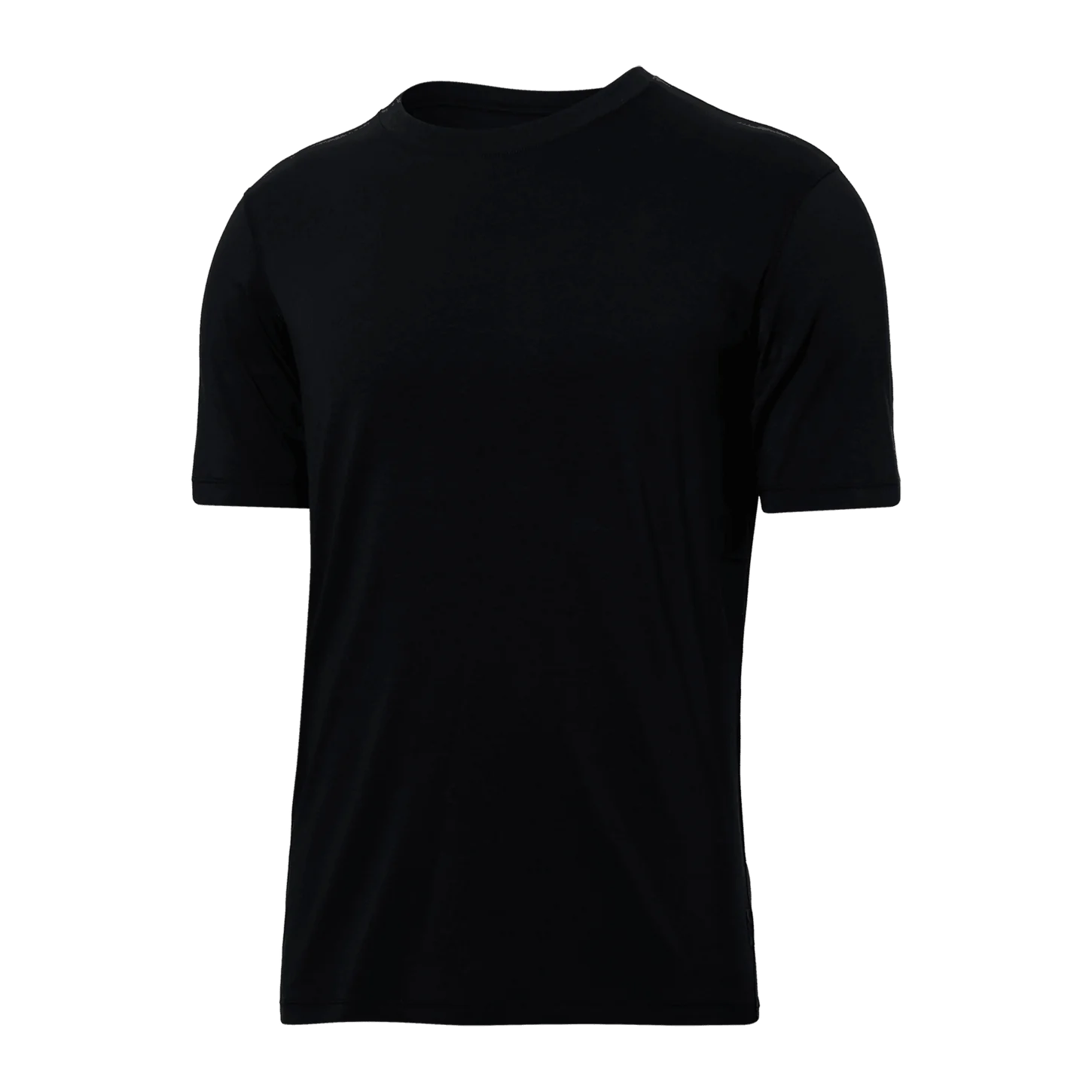 DROPTEMP COOLING COTTON CREW NECK TEE | BLACK-Shirts & Tops-SAXX-SMALL-BLACK-Coriander