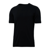 DROPTEMP COOLING COTTON CREW NECK TEE - BLACK-Shirts & Tops-SAXX-SMALL-BLACK-Coriander