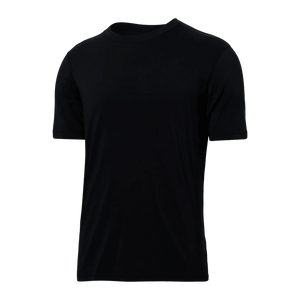 DROPTEMP COOLING COTTON CREW NECK TEE | BLACK-Shirts & Tops-SAXX-SMALL-BLACK-Coriander