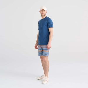 DROPTEMP COOLING COTTON CREW TEE - DARK DENIM-Shirts & Tops-SAXX-Coriander