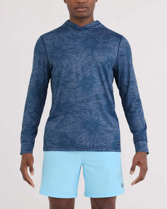 DROPTEMP COOLING HOODIE | BIG DAISY-DENIM HEATHER-Shirts & Tops-SAXX-SMALL-BIG DAISY-DNM HEATHR-Coriander