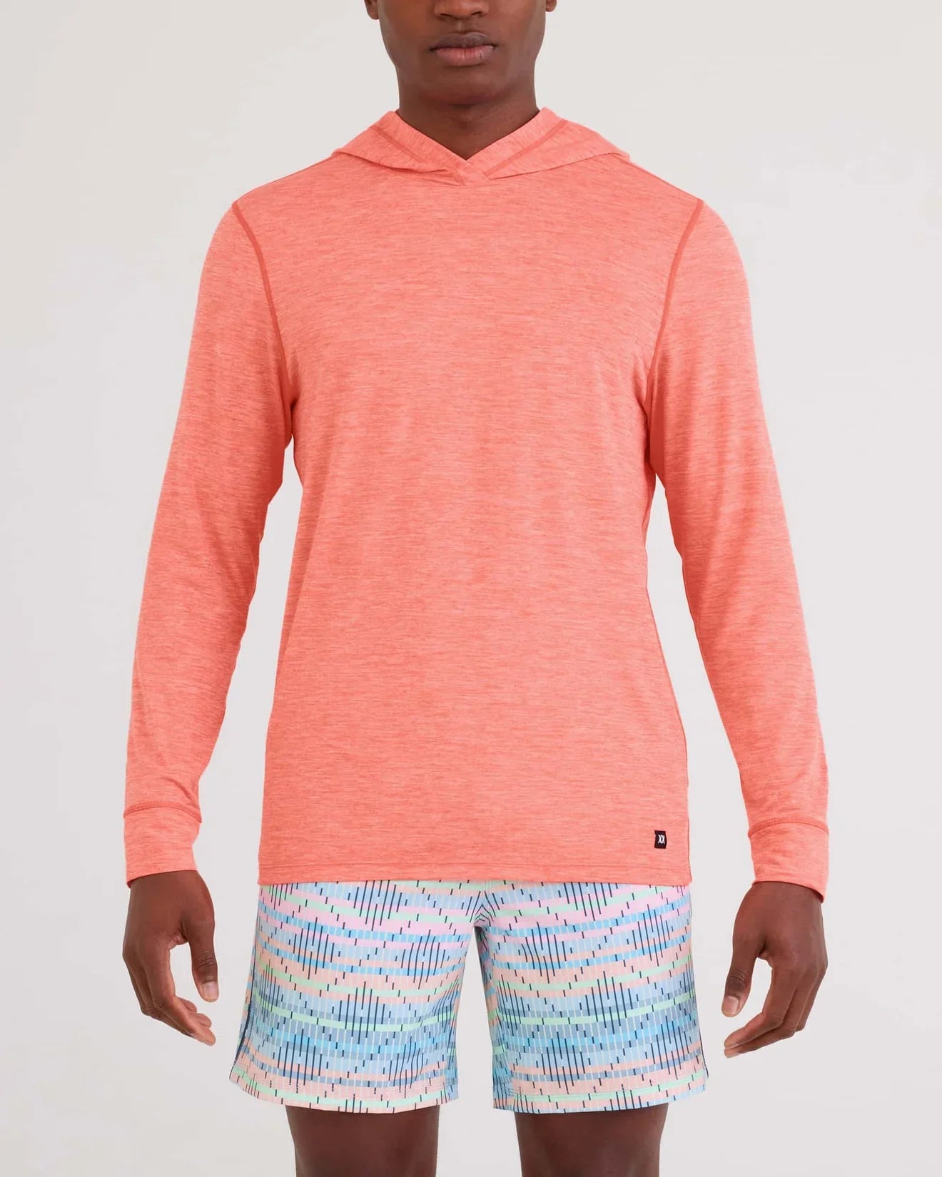 DROPTEMP COOLING HOODIE | DESERT FLOWER HEATHER-Shirts & Tops-SAXX-SMALL-DESERT FLOWER HEATHR-Coriander