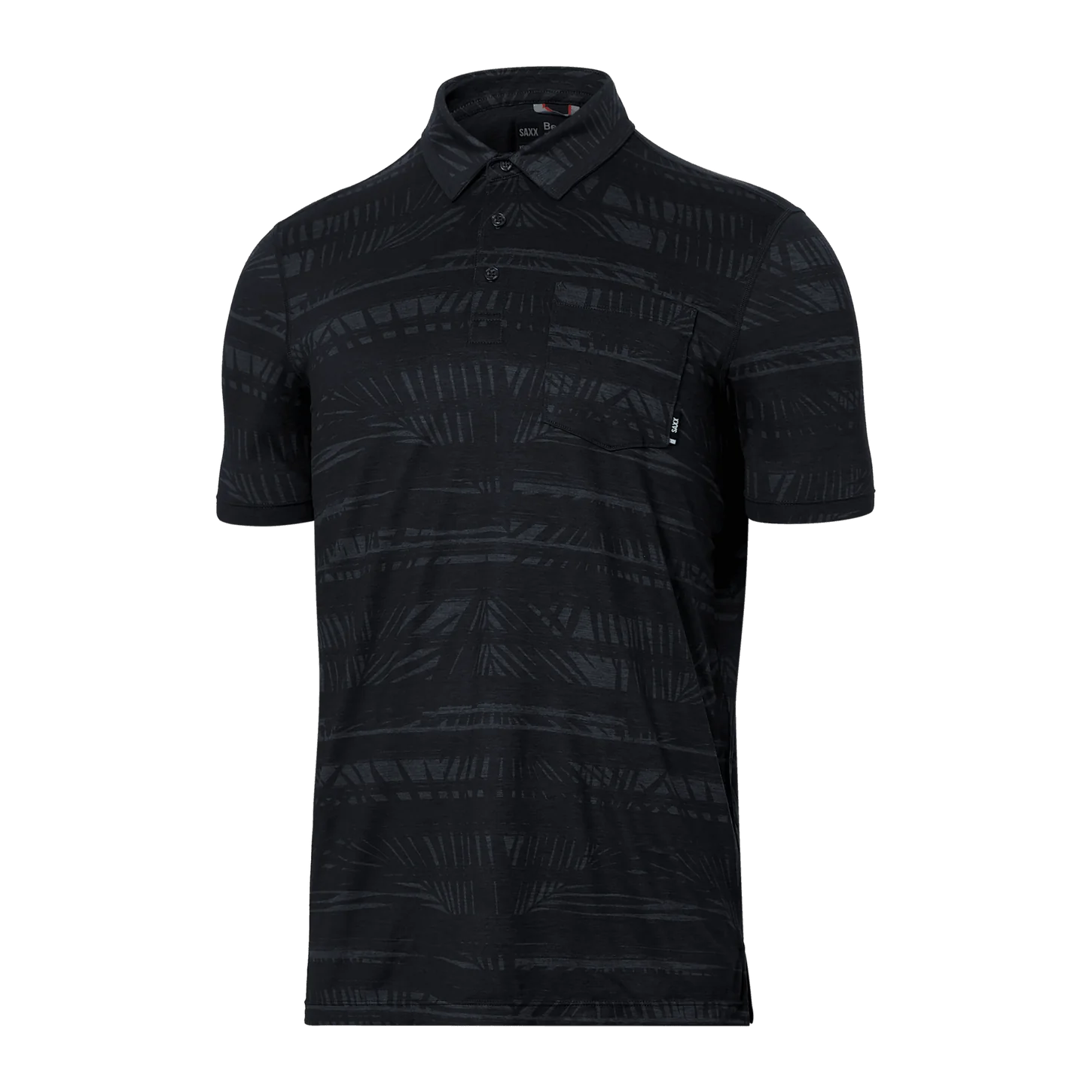 DROPTEMP COOLING POLO SHADE STRIPE | TURBULENCE-Shirts & Tops-SAXX-MEDIUM-STRIPE TURBULENCE-Coriander