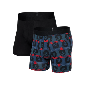 DROPTEMP COTTON BOXER BRIEF 2 PACK | GRIZZLY - BLACK-Intimates-SAXX-SMALL-GRIZZLY-Coriander