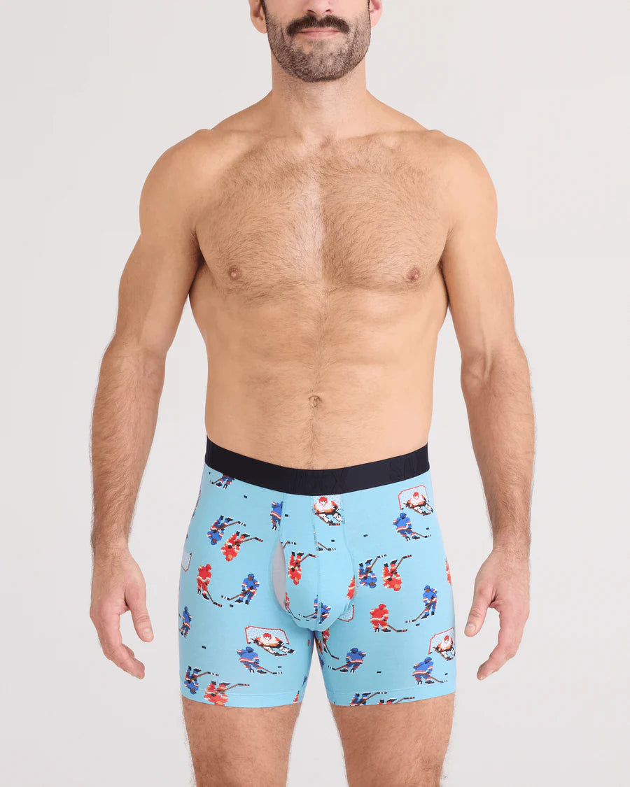 DROPTEMP COTTON BOXER BRIEF | ACTION ON ICE-BLUE-Intimates-SAXX-Coriander