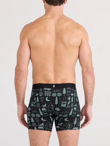 DROPTEMP COTTON BOXER BRIEF | CAMP STAMPS-BLACK-Intimates-SAXX-Coriander