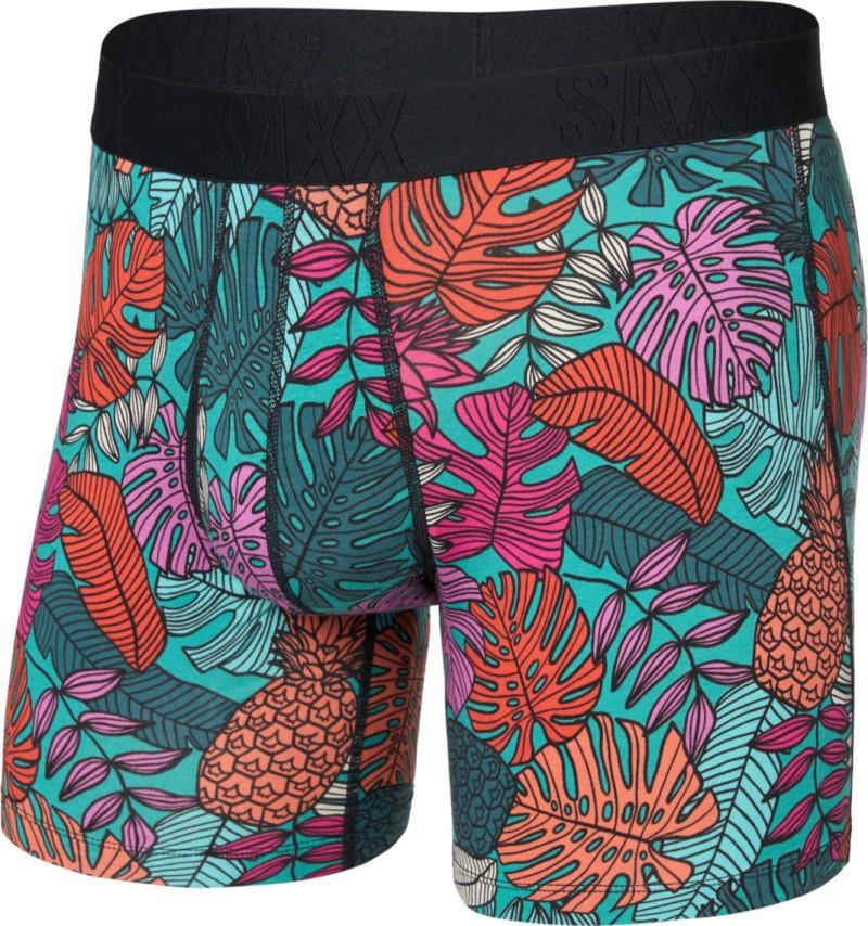 DROPTEMP COTTON BOXER BRIEF | FRUITY PALM-AQUA-Intimates-SAXX-Coriander