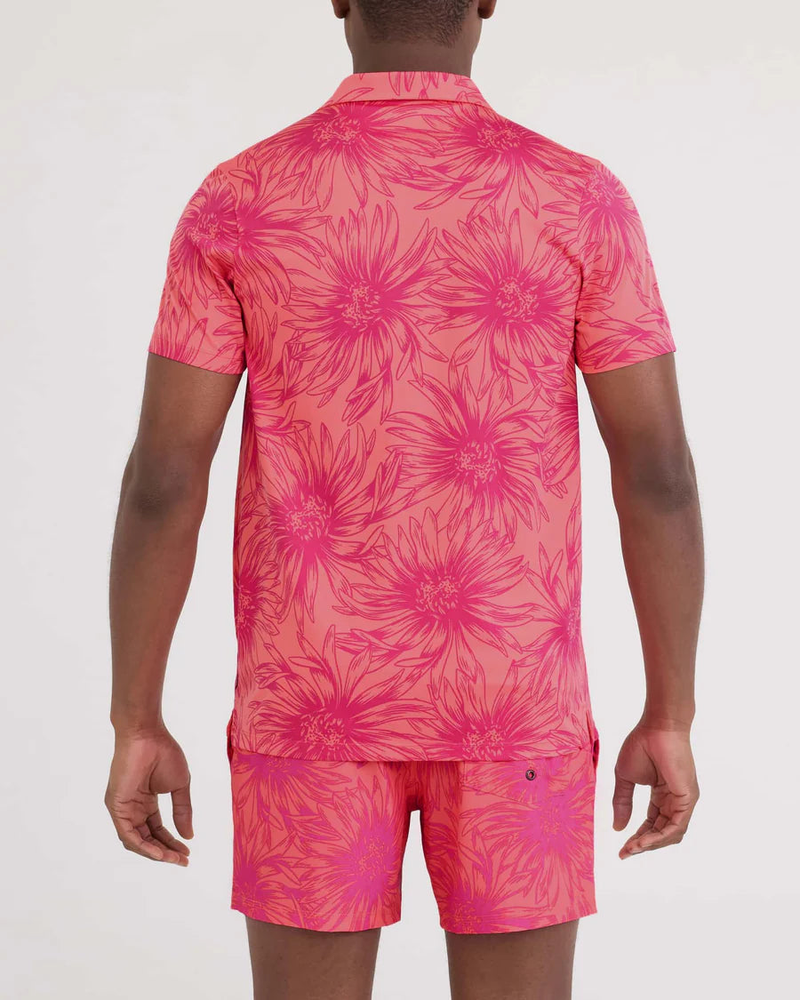 DROPTEMP DRY RESORT POLO | BIG DAISY-GUMBALL-Shirts & Tops-SAXX-Coriander