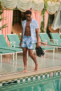 DROPTEMP DRY RESORT POLO | BOTANIQUE WASHED INDIGO-Shirts & Tops-SAXX-Coriander