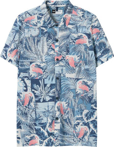 DROPTEMP DRY RESORT POLO | BOTANIQUE WASHED INDIGO-Shirts & Tops-SAXX-Coriander