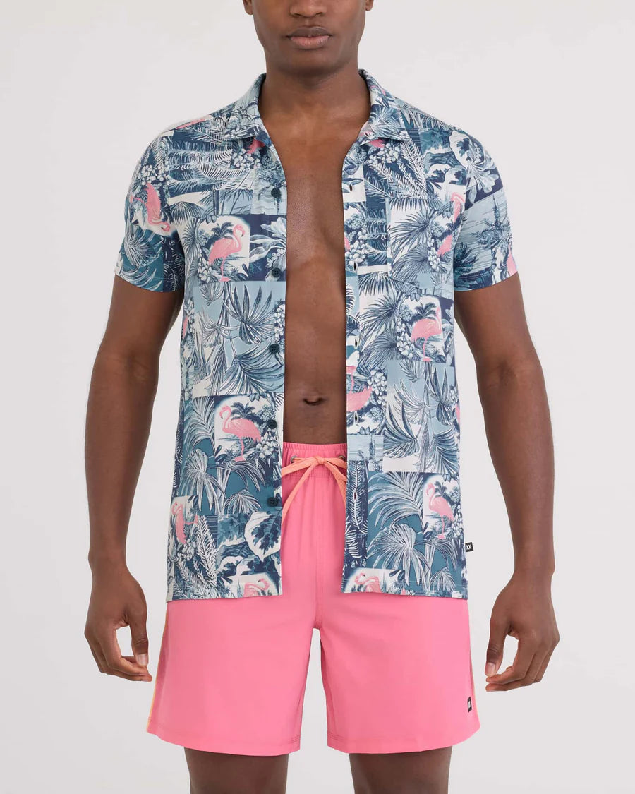 DROPTEMP DRY RESORT POLO | BOTANIQUE WASHED INDIGO-Shirts & Tops-SAXX-SMALL-BOTANIQUE-WASHED IND-Coriander